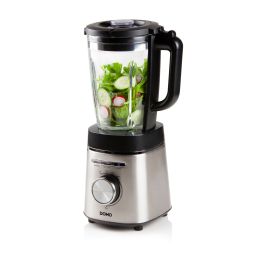 DOMO High Speed Blender with 1.75 L glass jug - 1400 W - stainless steel/black