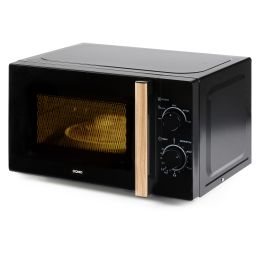 DOMO Solo microwave oven with a wood-look handle - 20 L - 700 W

