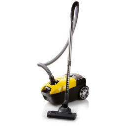 DOMO Vacuum cleaner with bag, 5 L, 800 W, yellow/black