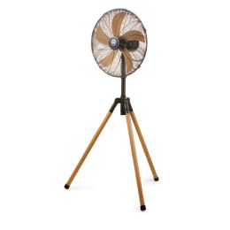DOMO Stand fan 'Wood Style' - Ø 45 cm - adjustable in height