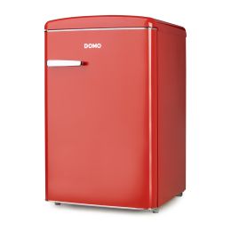 DOMO Réfrigérateur rétro - D - 120 L - rouge