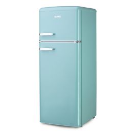 DOMO Combi frigo-congélateur rétro - D - 206 L - bleu