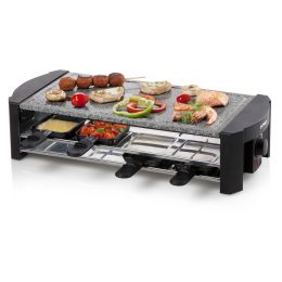 DOMO Stone grill-raclette with 'Chill zone' - 8 P - 1300 W 