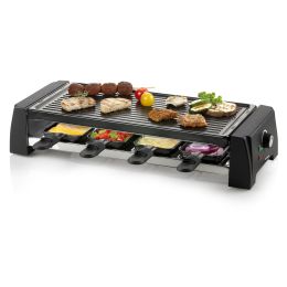 DOMO Stone grill-raclette - 8 P - 2 removable plates - 1200 W