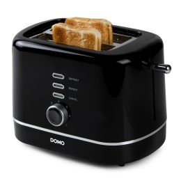 DOMO Toaster - for 2 toasts - black